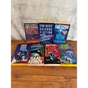 Vintage Sci-Fi Paperback 7 Book Lot Isaac Asimov & Roger Zelazny